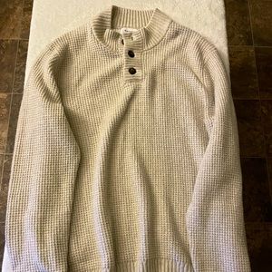 Men’s 3 Button Heavy Knit Sweater